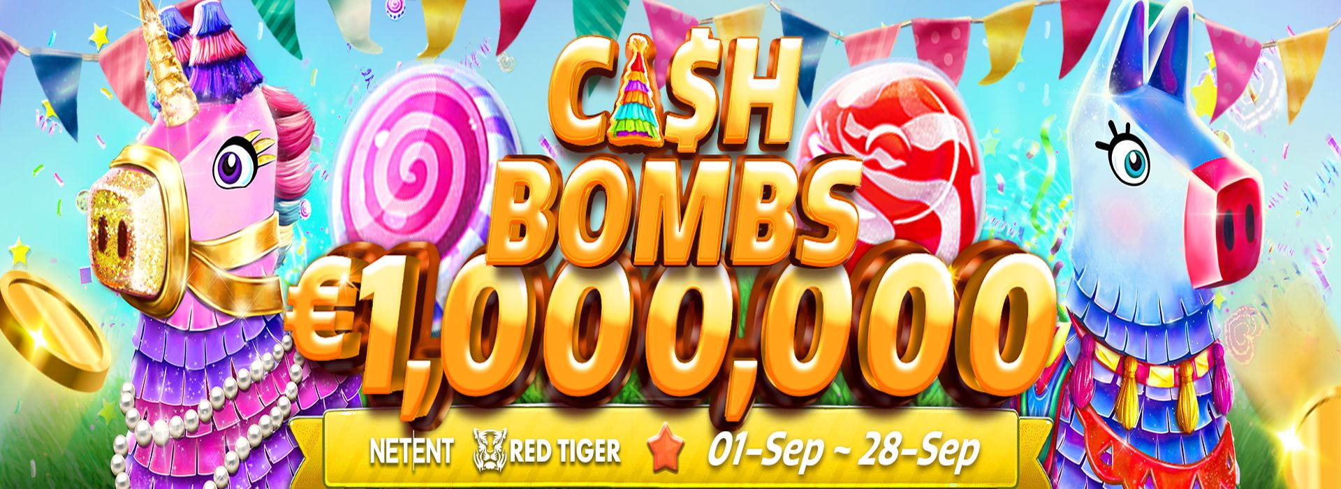 NETENT and FlowGaming’s - Cash Bombs Network Promotion